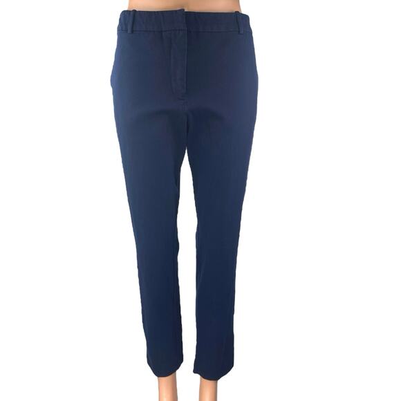 1. State Women's Blue Straight Skinny High Waist Trousers Chino Dress Pants 6 - Picture 1 of 5